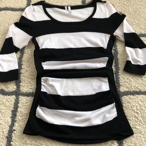 Black and white sweater